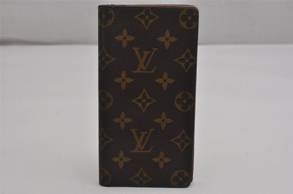 Authentic Louis Vuitton Monogram Porte Cartes Credit Yen Wallet M60825 LV 0484K