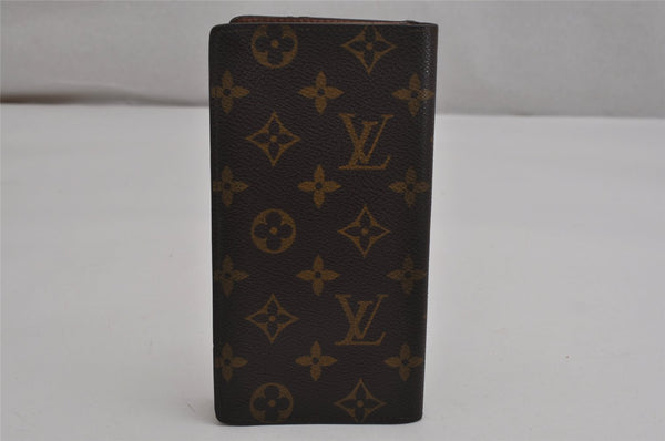 Authentic Louis Vuitton Monogram Porte Cartes Credit Yen Wallet M60825 LV 0484K