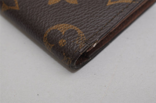 Authentic Louis Vuitton Monogram Porte Cartes Credit Yen Wallet M60825 LV 0484K