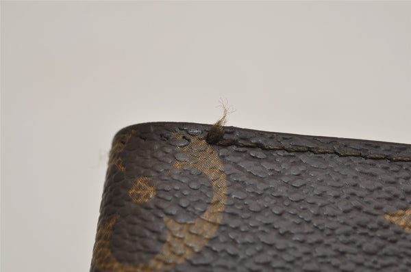 Authentic Louis Vuitton Monogram Porte Cartes Credit Yen Wallet M60825 LV 0484K