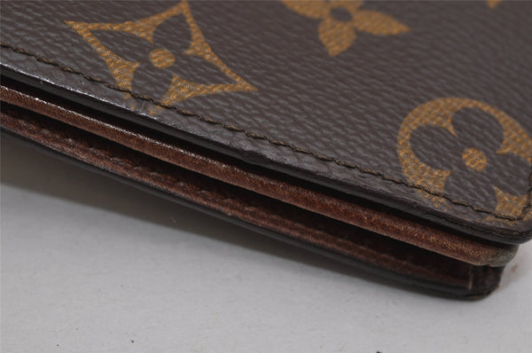 Authentic Louis Vuitton Monogram Porte Cartes Credit Yen Wallet M60825 LV 0484K