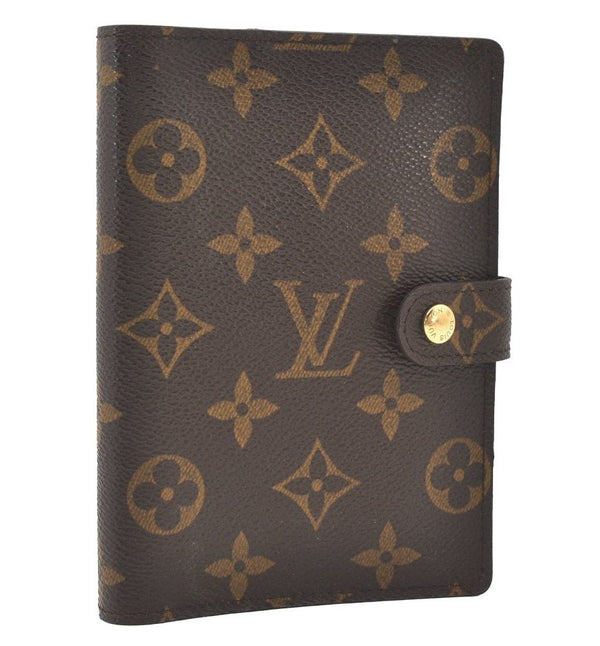 Authentic Louis Vuitton Monogram Agenda PM Notebook Cover R20005 LV 0485J