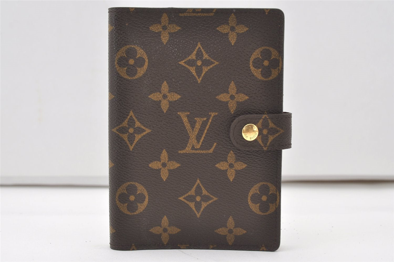 Authentic Louis Vuitton Monogram Agenda PM Notebook Cover R20005 LV 0485J