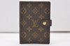 Authentic Louis Vuitton Monogram Agenda PM Notebook Cover R20005 LV 0485J