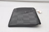 Authentic Louis Vuitton Damier Graphite Coin Card Holder Wallet M64038 LV 0486J