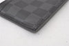 Authentic Louis Vuitton Damier Graphite Coin Card Holder Wallet M64038 LV 0486J