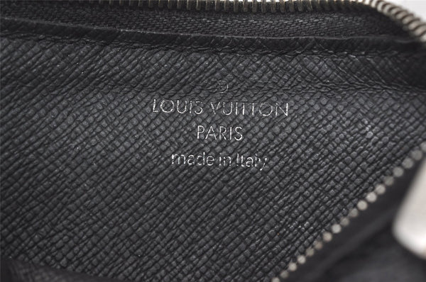 Authentic Louis Vuitton Damier Graphite Coin Card Holder Wallet M64038 LV 0486J