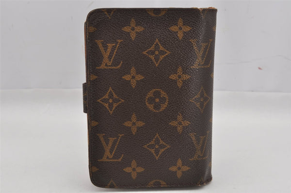 Authentic Louis Vuitton Monogram Porte Papier Zip Bifold Wallet M61207 LV 0486K