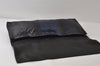 Authentic GUCCI Python Motif Leather Clutch Hand Bag Navy 228574 Box 0487J