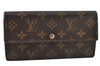 Auth Louis Vuitton Monogram Pochette Porte Monnaie Credit Wallet M61726 LV 0487K