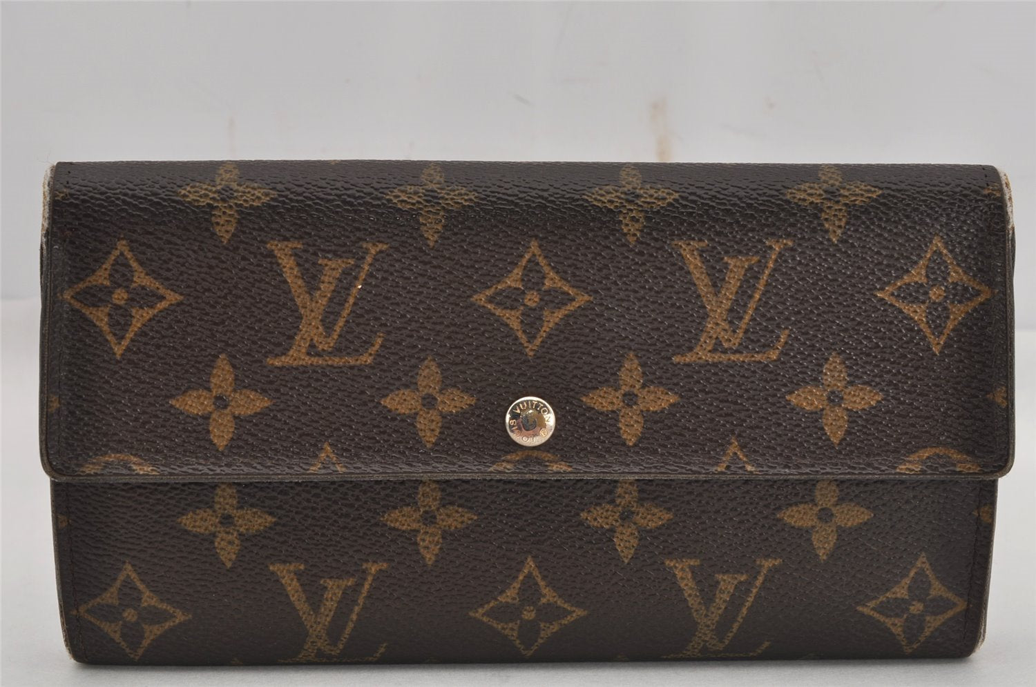 Auth Louis Vuitton Monogram Pochette Porte Monnaie Credit Wallet M61726 LV 0487K