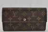 Auth Louis Vuitton Monogram Pochette Porte Monnaie Credit Wallet M61726 LV 0487K