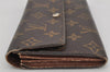 Auth Louis Vuitton Monogram Pochette Porte Monnaie Credit Wallet M61726 LV 0487K