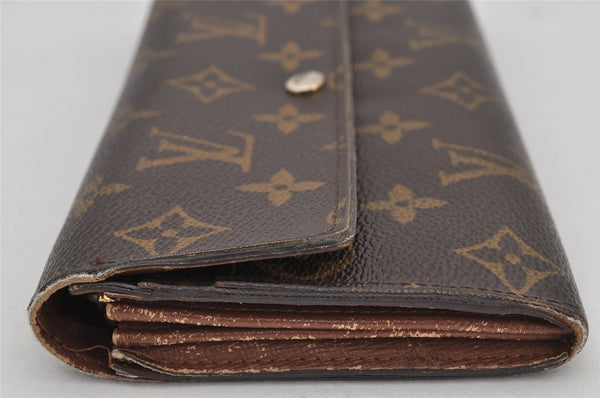 Auth Louis Vuitton Monogram Pochette Porte Monnaie Credit Wallet M61726 LV 0487K