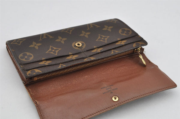 Auth Louis Vuitton Monogram Pochette Porte Monnaie Credit Wallet M61726 LV 0487K