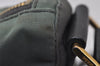 Authentic PRADA Nylon Tessuto Saffiano Leather Shoulder Bag Khaki Green 0488J
