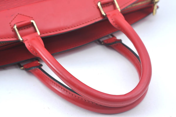 Authentic Louis Vuitton Epi Riviera Hand Bag Red M48187 LV 0489I