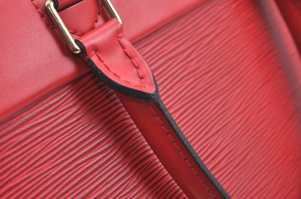 Authentic Louis Vuitton Epi Riviera Hand Bag Red M48187 LV 0489I