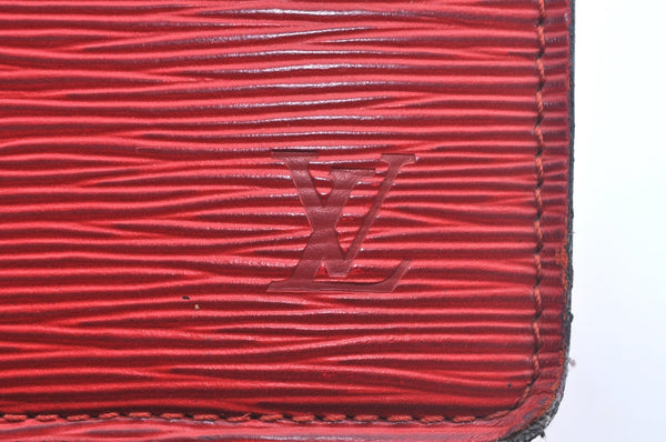 Authentic Louis Vuitton Epi Riviera Hand Bag Red M48187 LV 0489I