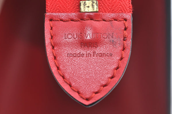 Authentic Louis Vuitton Epi Riviera Hand Bag Red M48187 LV 0489I