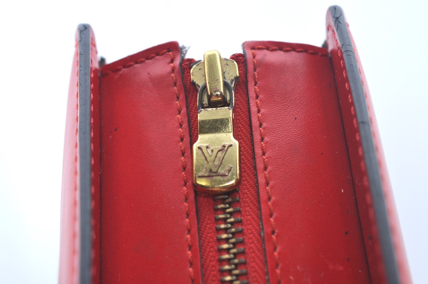 Authentic Louis Vuitton Epi Riviera Hand Bag Red M48187 LV 0489I