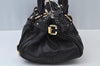 Authentic Chloe Paddington Vintage Leather Shoulder Hand Bag Black 0489J