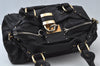 Authentic Chloe Paddington Vintage Leather Shoulder Hand Bag Black 0489J