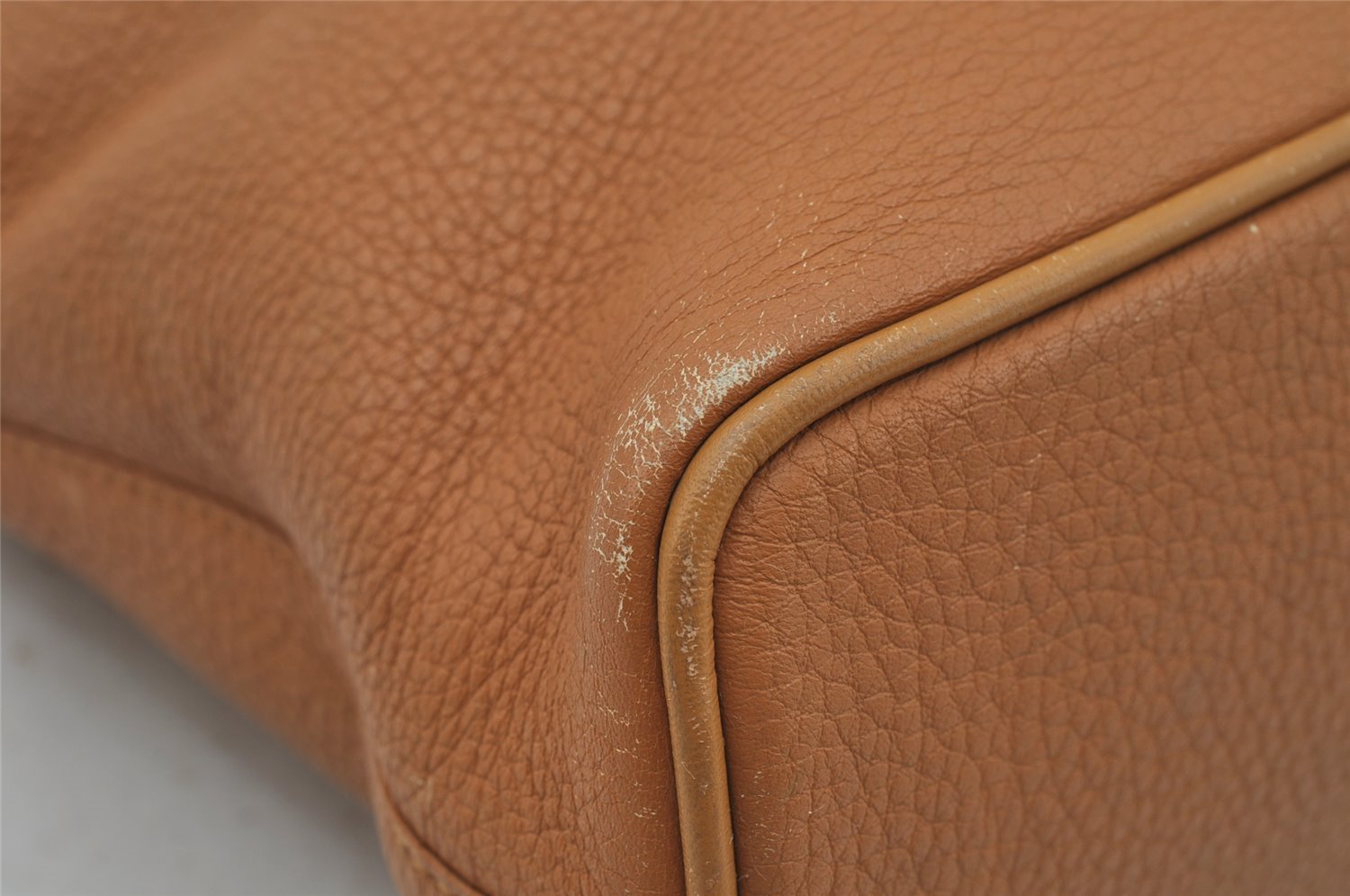 Authentic Burberrys Vintage Leather Hand Bag Brown 0490J