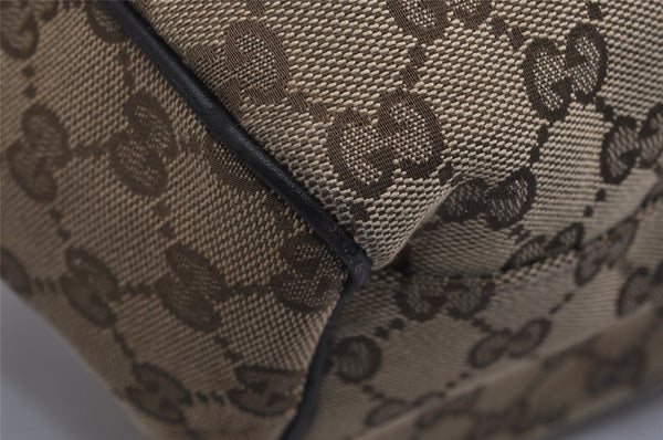 Authentic GUCCI Sukey Shoulder Tote Bag GG Canvas Leather 211944 Brown 0490K