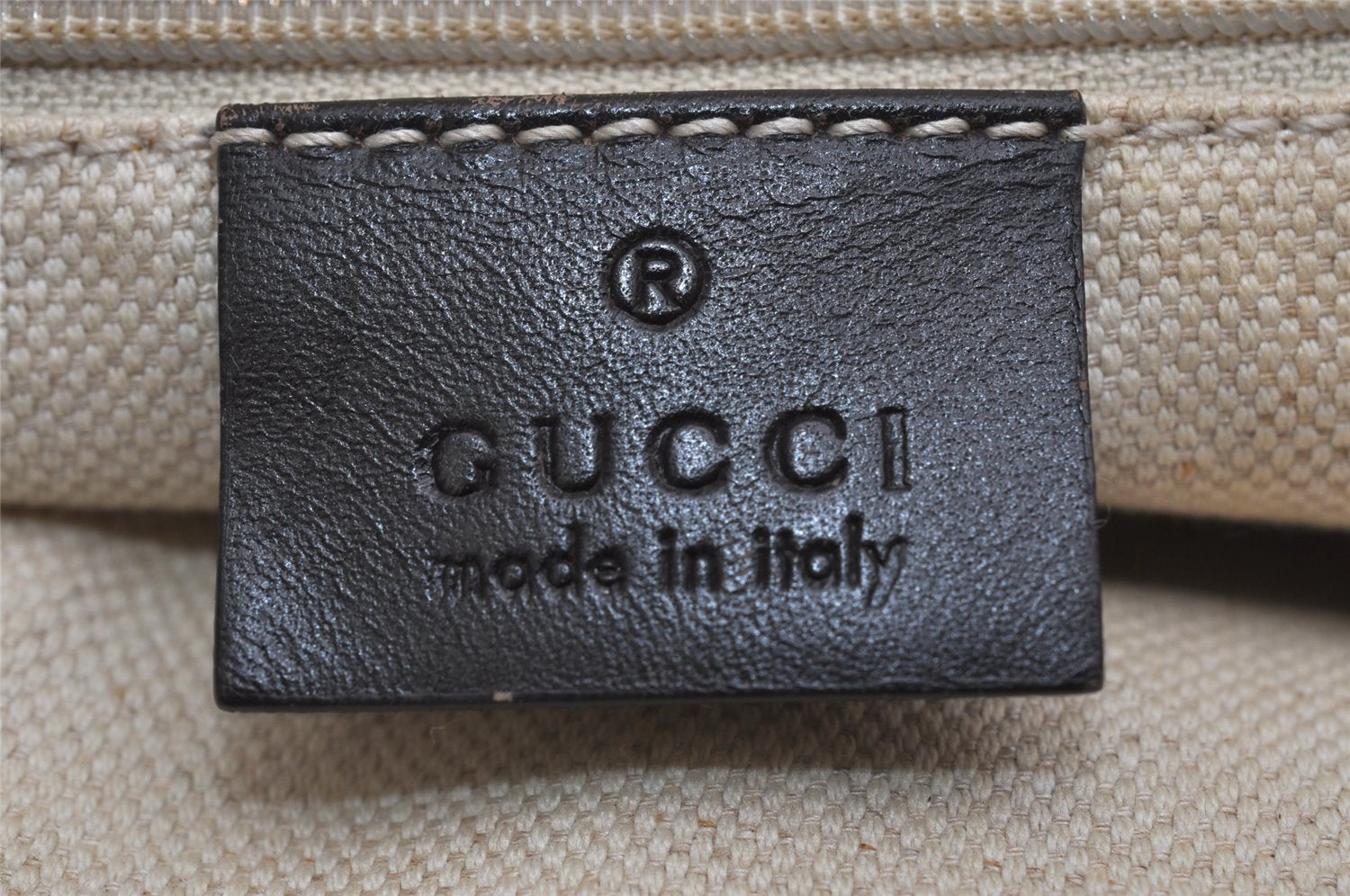 Authentic GUCCI Sukey Shoulder Tote Bag GG Canvas Leather 211944 Brown 0490K