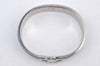 Authentic HERMES Vintage Clic H Bangle Bracelet Purple Silver 0491H