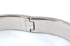 Authentic HERMES Vintage Clic H Bangle Bracelet Purple Silver 0491H
