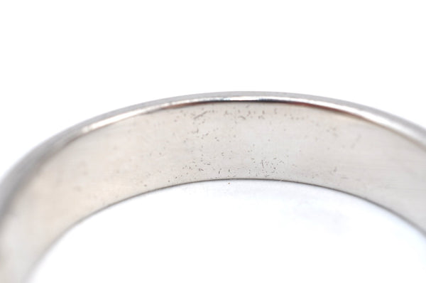 Authentic HERMES Vintage Clic H Bangle Bracelet Purple Silver 0491H