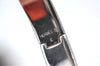 Authentic HERMES Vintage Clic H Bangle Bracelet Purple Silver 0491H