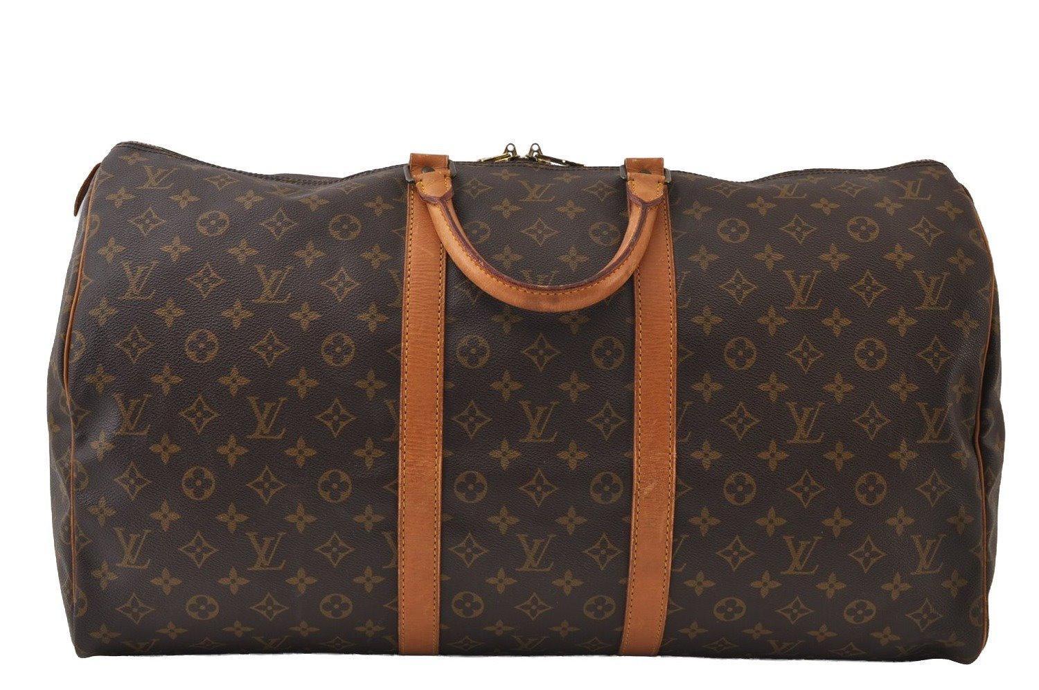 Authentic Louis Vuitton Monogram Keepall 55 Travel Boston Bag M41424 LV 0492J