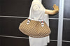 Auth GUCCI Web Sherry Line Match Ball Tote Bag GG Canvas Leather Brown 0492K