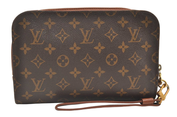 Authentic Louis Vuitton Monogram Orsay Clutch Hand Bag Purse M51790 LV 0493K