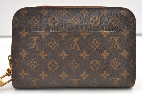 Authentic Louis Vuitton Monogram Orsay Clutch Hand Bag Purse M51790 LV 0493K