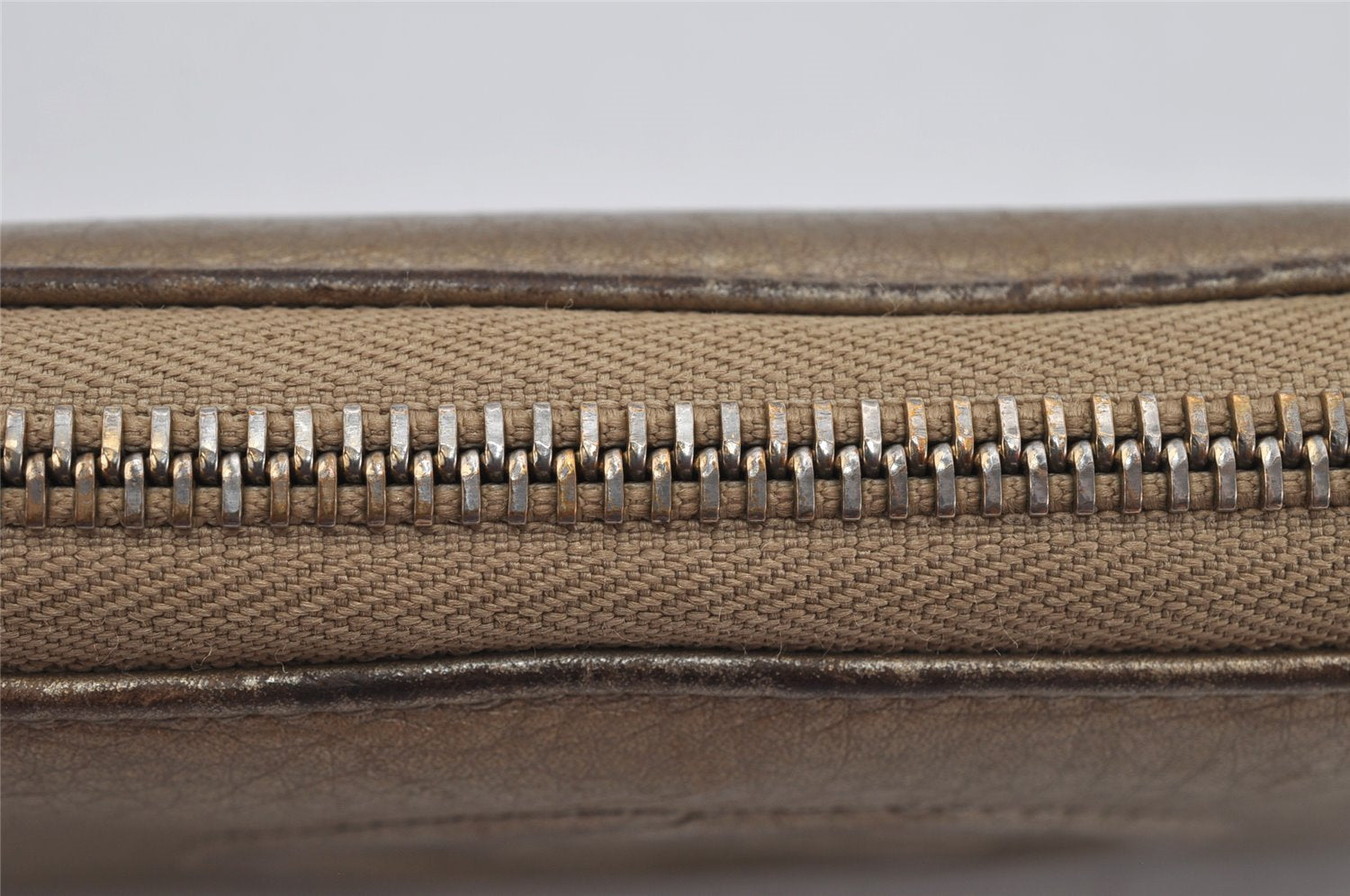 Authentic GUCCI SOHO Long Wallet Purse GG Tassel Leather 308004 Gold 0494K