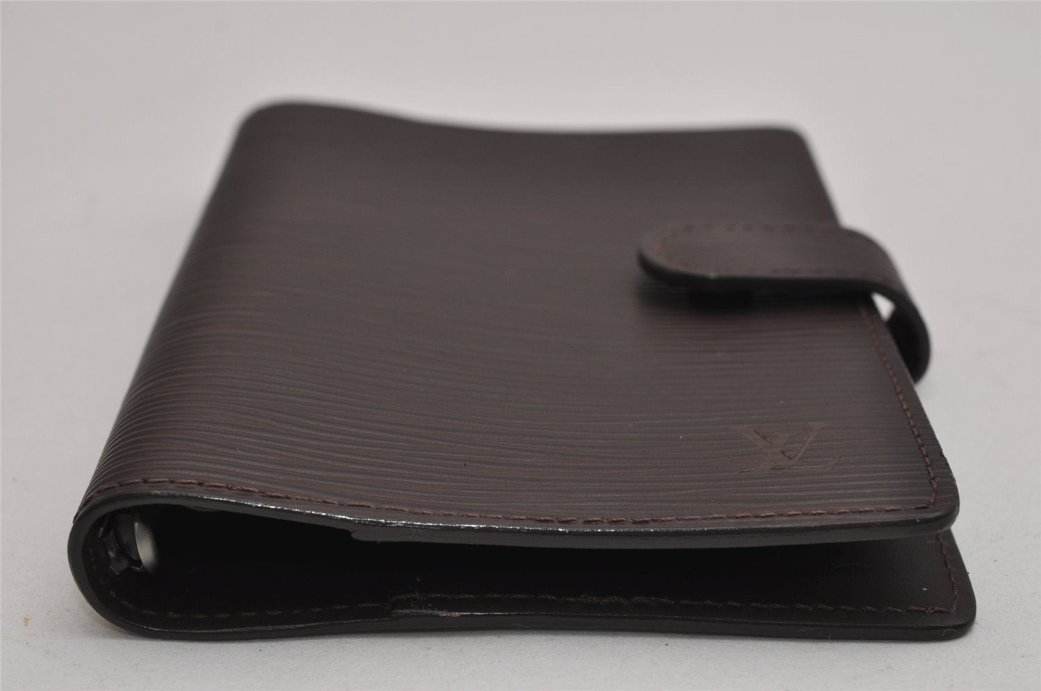 Authentic Louis Vuitton Epi Agenda PM Notebook Cover Brown R2005D LV 0496K