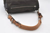 Authentic PRADA Nylon Tessuto Leather Shoulder Hand Bag Purse Brown 0497J