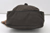 Authentic PRADA Nylon Tessuto Leather Shoulder Hand Bag Purse Brown 0497J