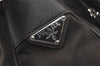 Authentic PRADA Nylon Tessuto Leather Shoulder Hand Bag Purse Brown 0497J