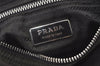Authentic PRADA Nylon Tessuto Leather Shoulder Hand Bag Purse Brown 0497J