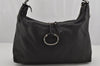 Authentic GUCCI Guccissima Icon Bit 2Way Shoulder Bag Leather 232961 Black 0497K