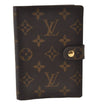 Authentic Louis Vuitton Monogram Agenda PM Notebook Cover R20005 LV 0498J