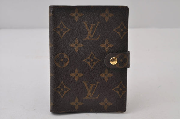 Authentic Louis Vuitton Monogram Agenda PM Notebook Cover R20005 LV 0498J