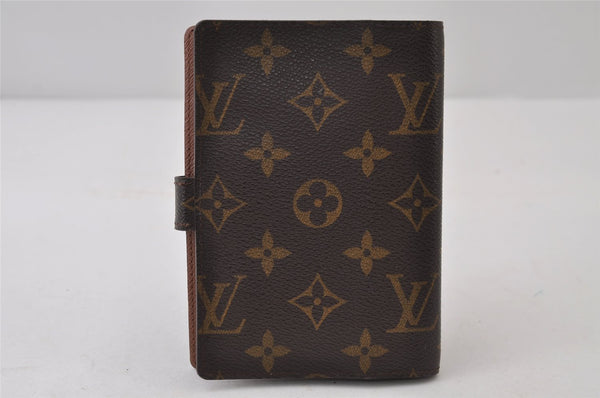 Authentic Louis Vuitton Monogram Agenda PM Notebook Cover R20005 LV 0498J
