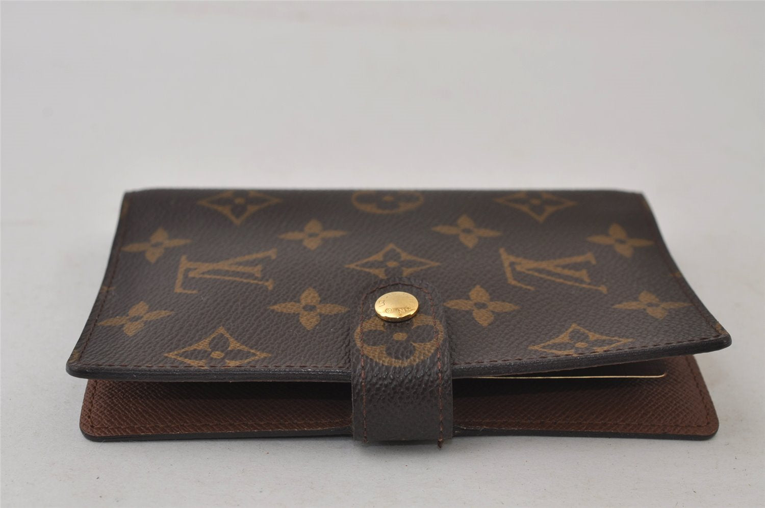 Authentic Louis Vuitton Monogram Agenda PM Notebook Cover R20005 LV 0498J
