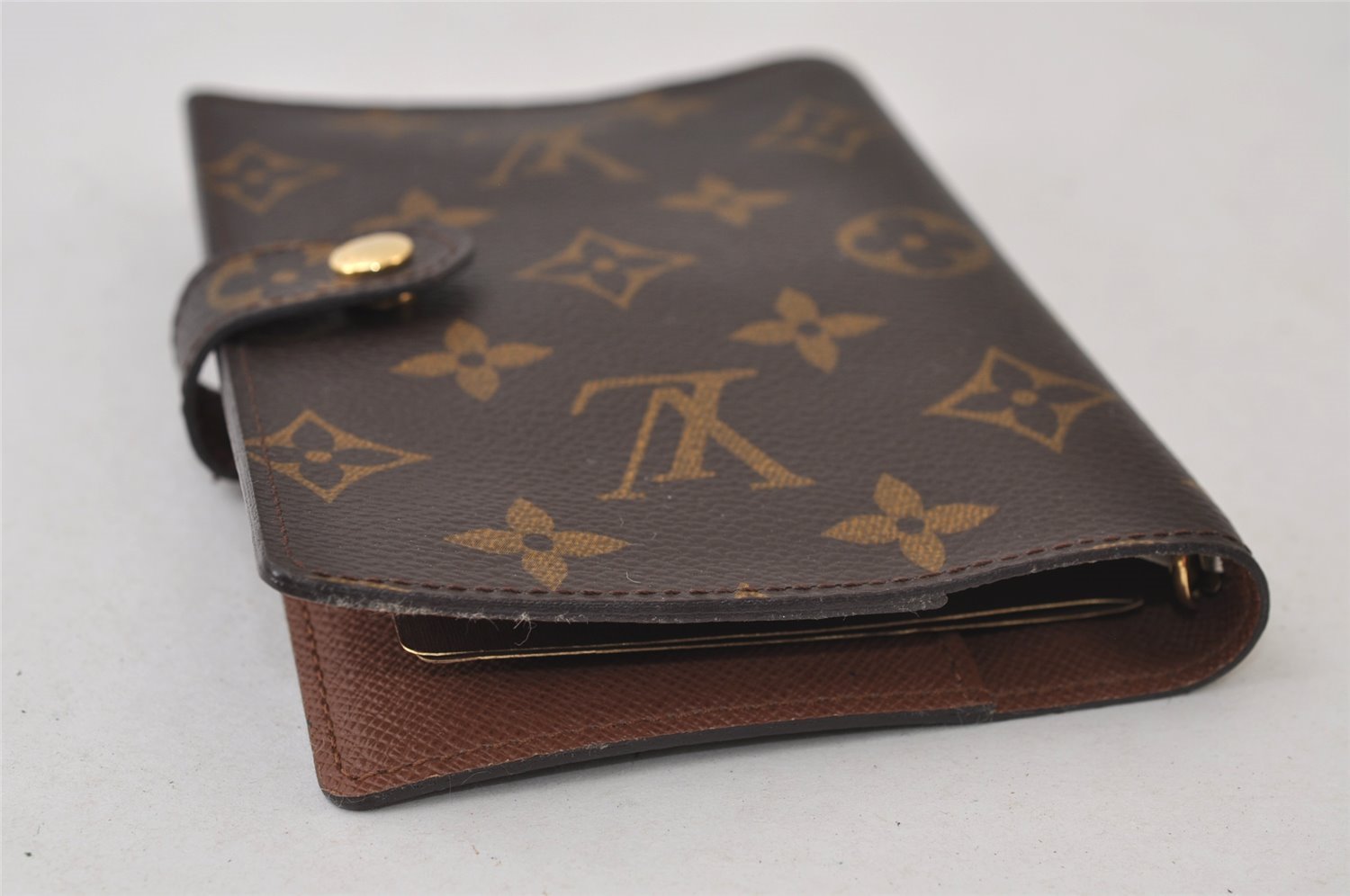 Authentic Louis Vuitton Monogram Agenda PM Notebook Cover R20005 LV 0498J